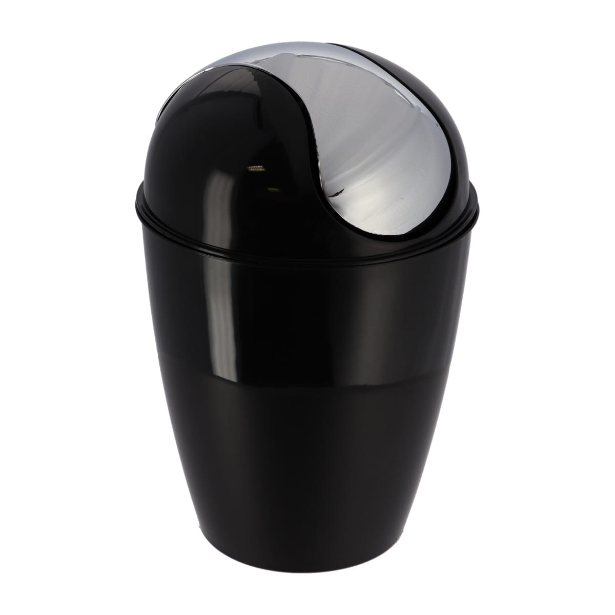 Coș de Gunoi din Polipropilenă cu Capac 5,6L - Negru - ramosdecor
