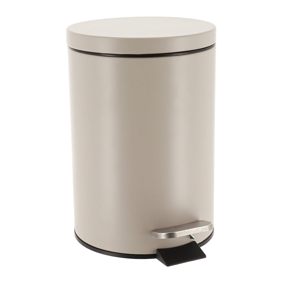 Coș De Gunoi Rotund Din Oțel Inoxidabil 3L - Taupe - ramosdecor
