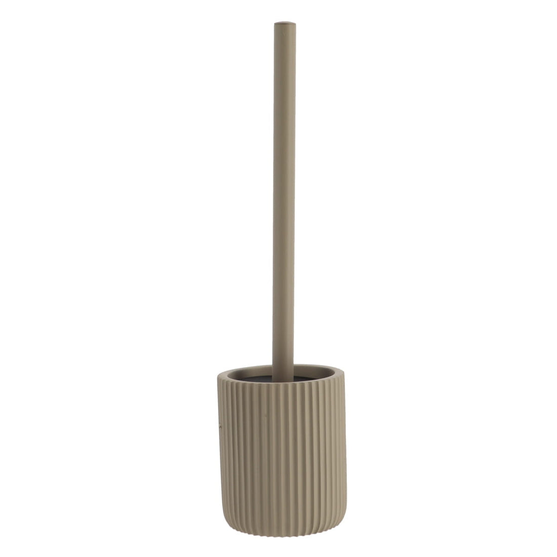 Perie Toaletă din Polirășină cu Dungi - Taupe - ramosdecor