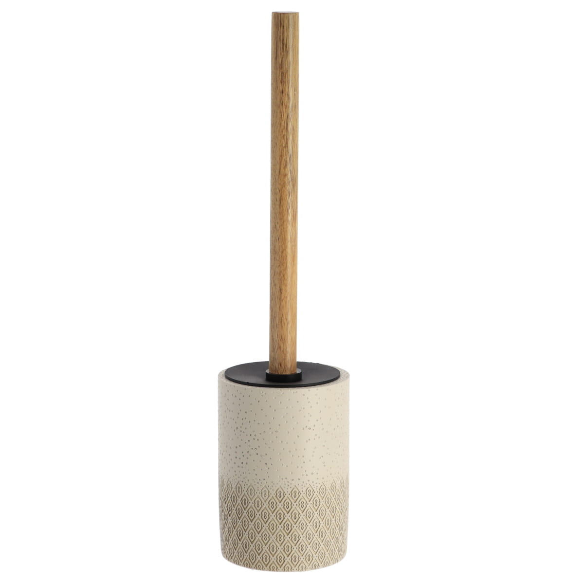 Perie Pentru Toaletă Gravată din Poliresină - Natural/Acacia prezentat într-un decor modern marca Ramos