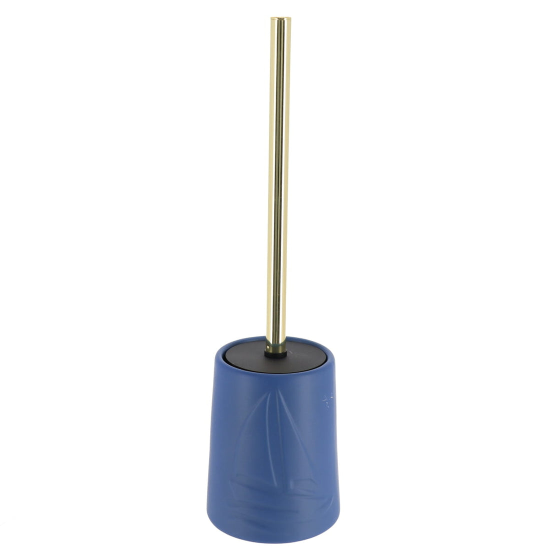 Perie de Toaletă din Gresie Decor în Formă de Barcă - Navy Blue prezentat într-un decor modern marca Ramos