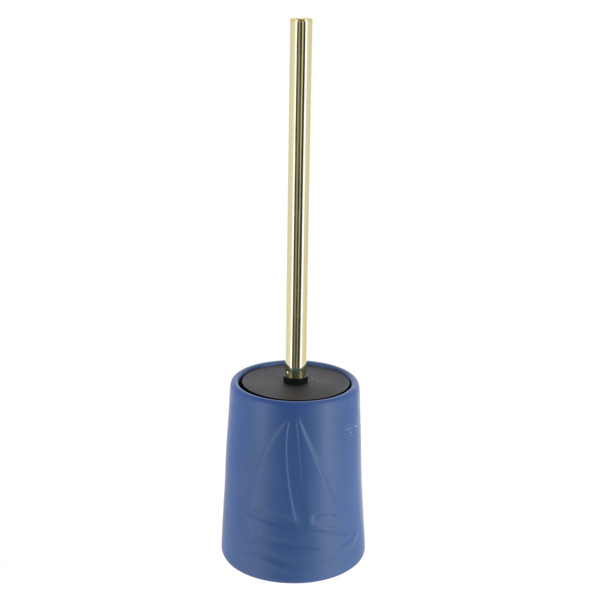 Perie de Toaletă din Gresie Decor în Formă de Barcă - Navy Blue prezentat într-un decor modern marca Ramos