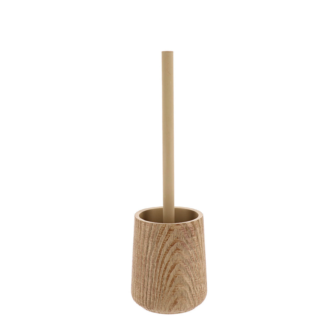 Perie de Toaletă din Polirășină cu Efect de Lemn - Natural - ramosdecor