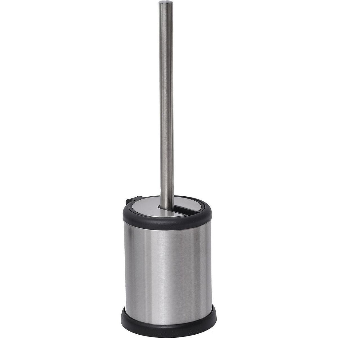 Perie Toaletă Metalică Cu Capac Rabatabil - Chrome - ramosdecor