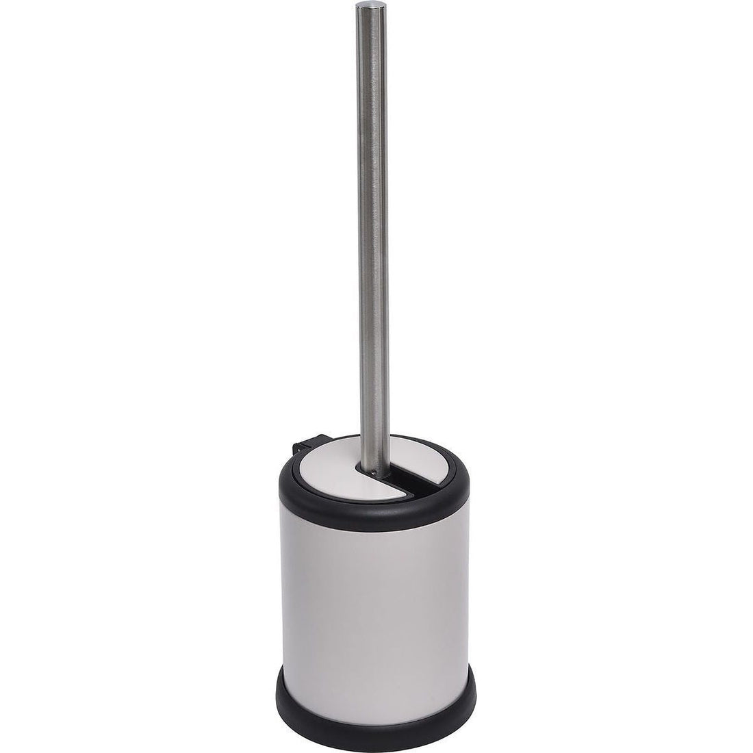 Perie Toaletă Metalică Cu Capac Rabatabil - Taupe Mat - ramosdecor