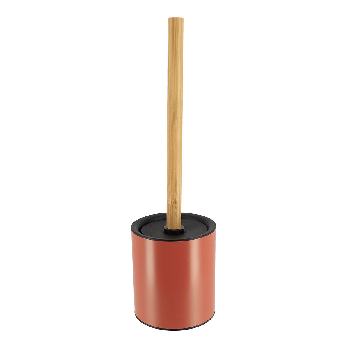 Perie De Toaletă Metalică Cu Tulpină Din Bambus - Terracotta/Bambus prezentat într-un decor modern marca Ramos