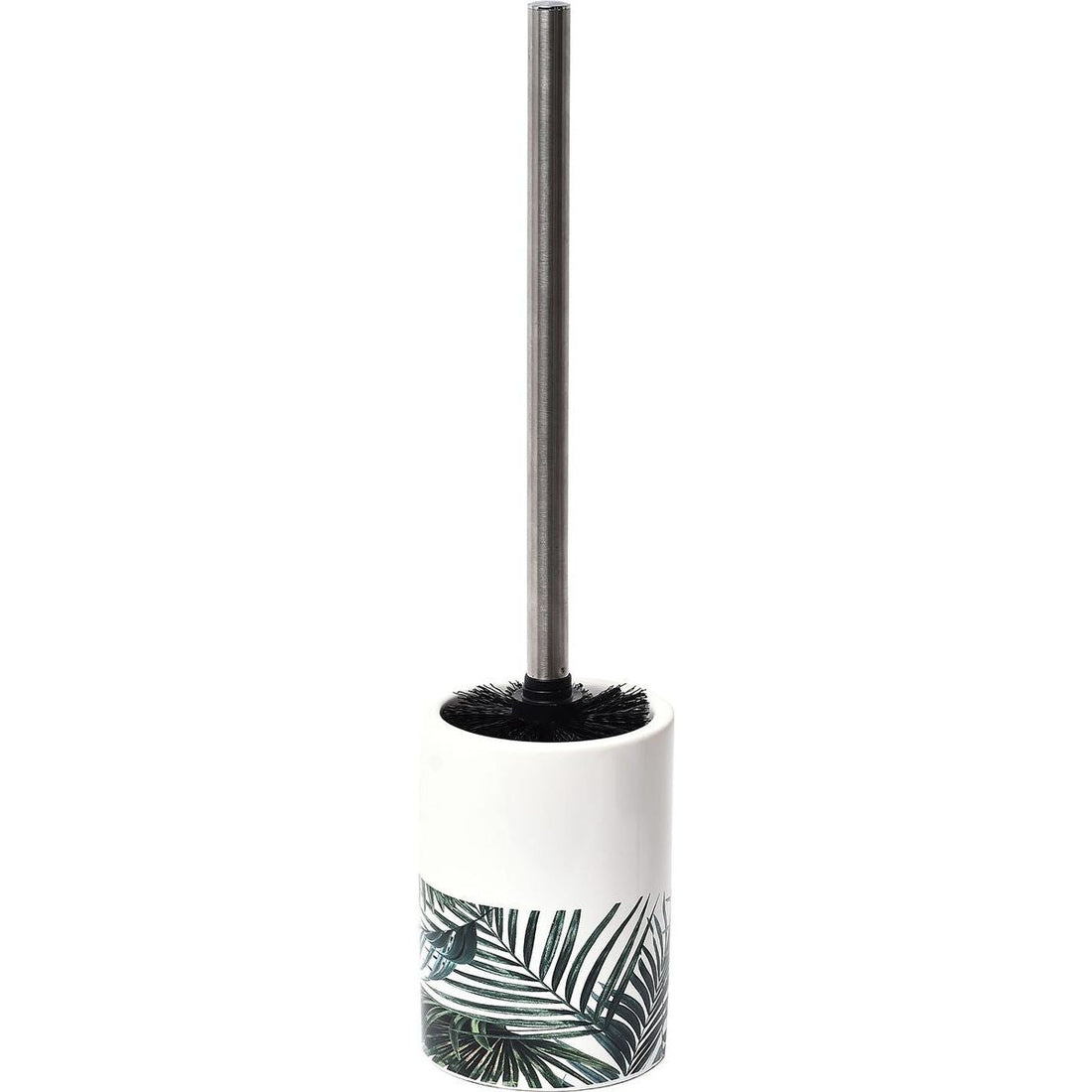 Perie De Toaletă Dolomite Imprimată Cu Tulpină Din Oțel Inoxidabil - Tropicale - ramosdecor