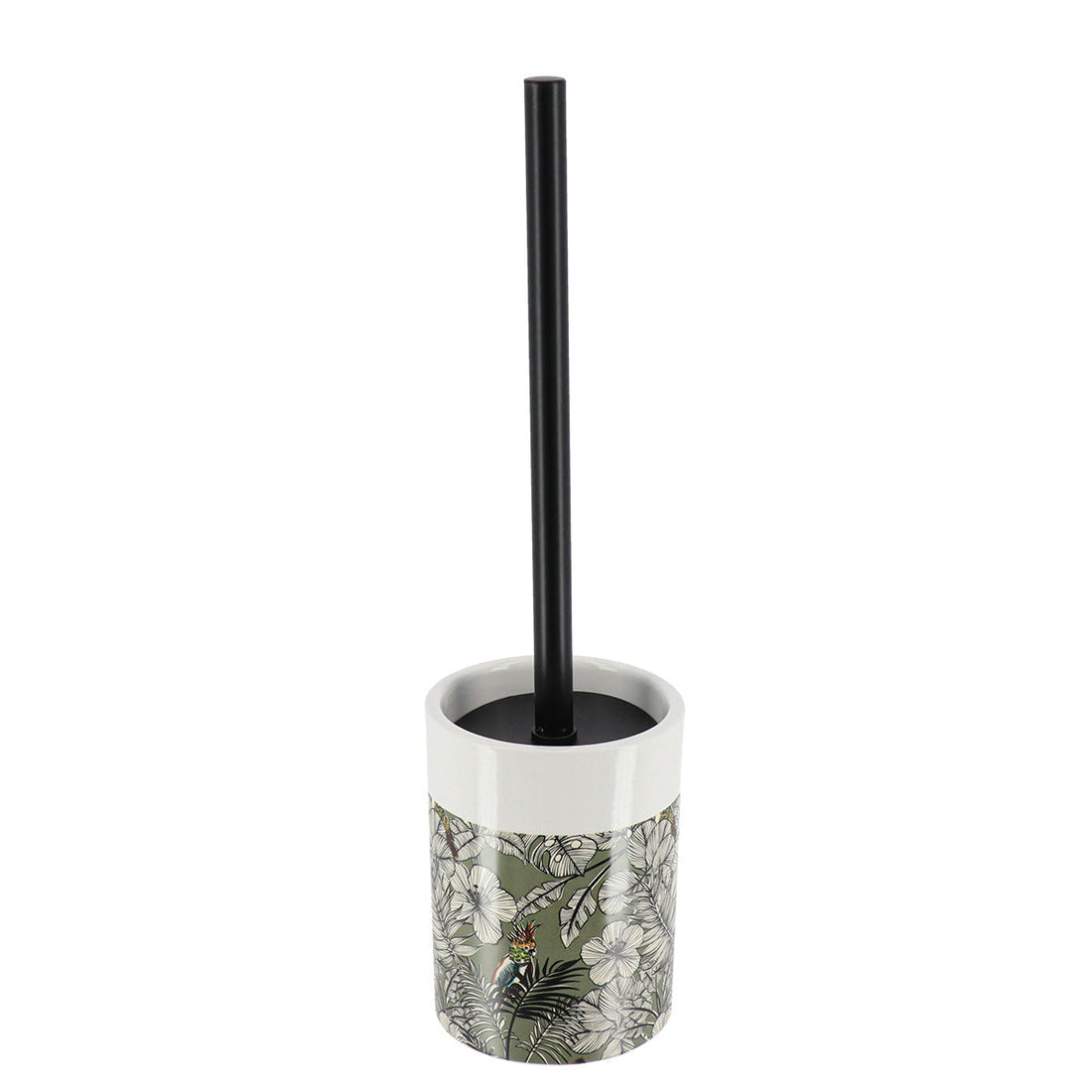 Perie De Toaletă Dolomite Imprimată Cu Tulpină Din Oțel Inoxidabil - Khaki Jungle Fever - ramosdecor