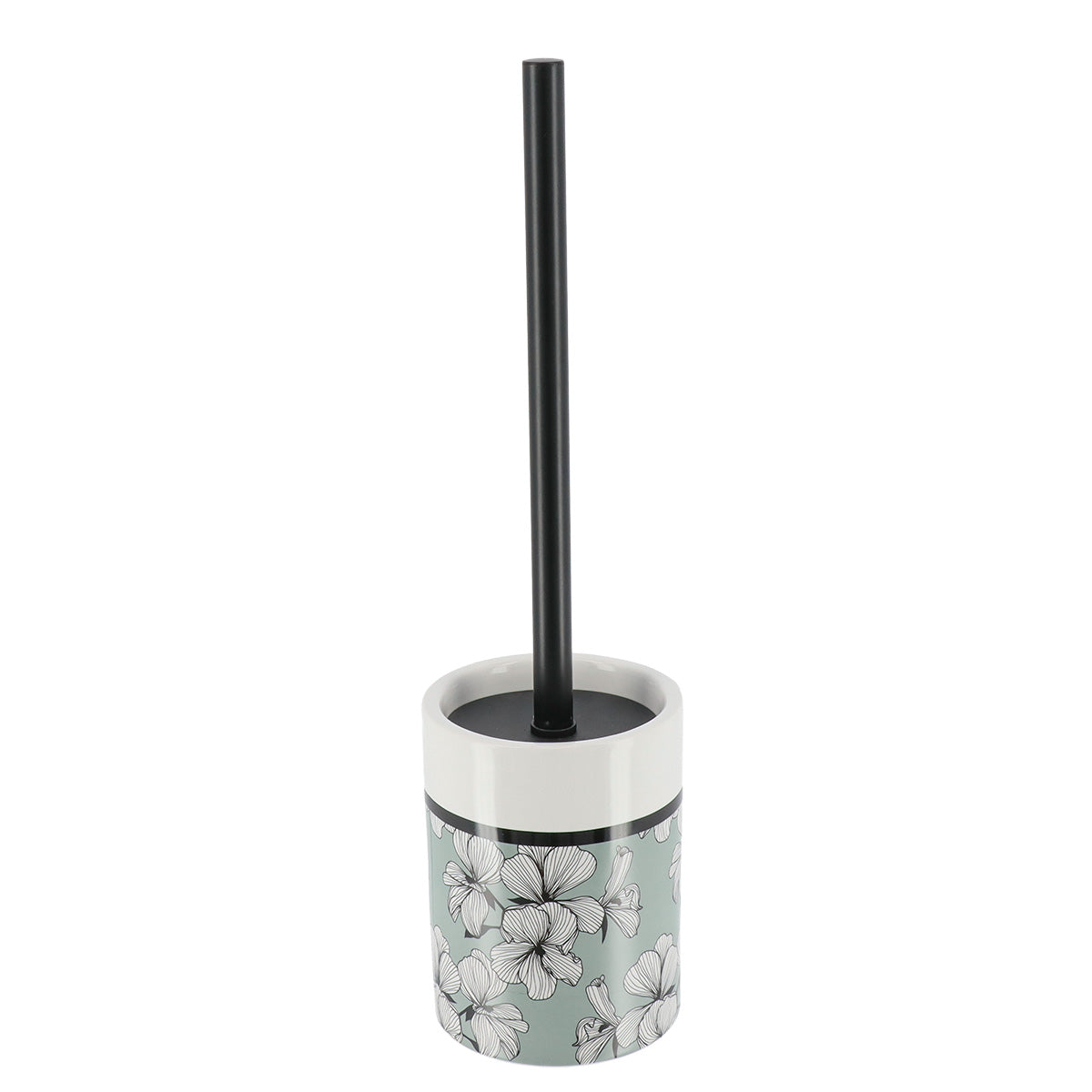 Perie De Toaletă Dolomite Imprimată Cu Tulpină Din Oțel Inoxidabil - Grey Ecrin - ramosdecor
