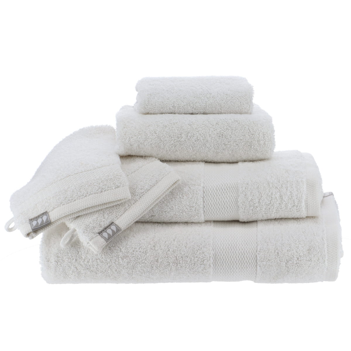 Set de 2 Mănuși 100% Bumbac 15x21 cm - Alb - ramosdecor