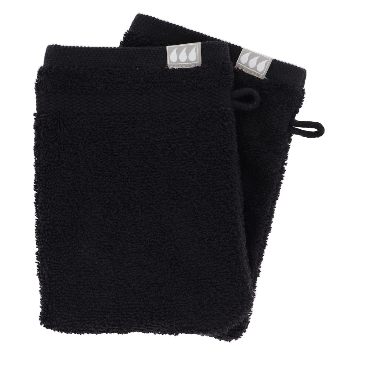Set de 2 Mănuși 100% Bumbac 15x21 cm - Negru - ramosdecor