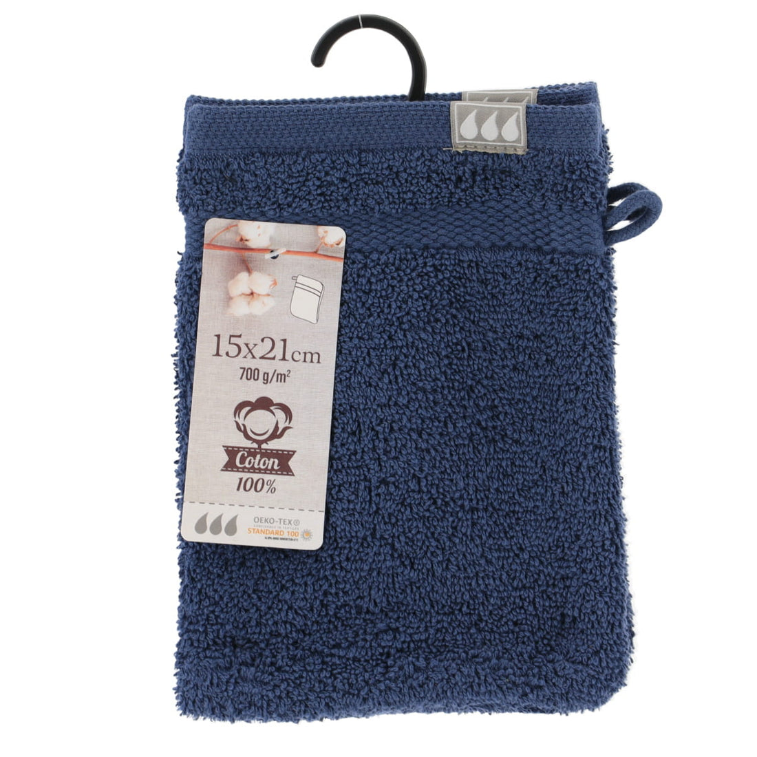 Set de 2 Mănuși 100% Bumbac 15x21 cm - Albastru Navy - ramosdecor