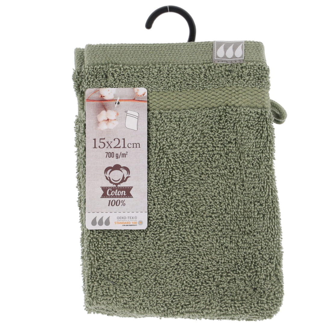 Set de 2 Mănuși 100% Bumbac 15x21 cm - Khaki - ramosdecor