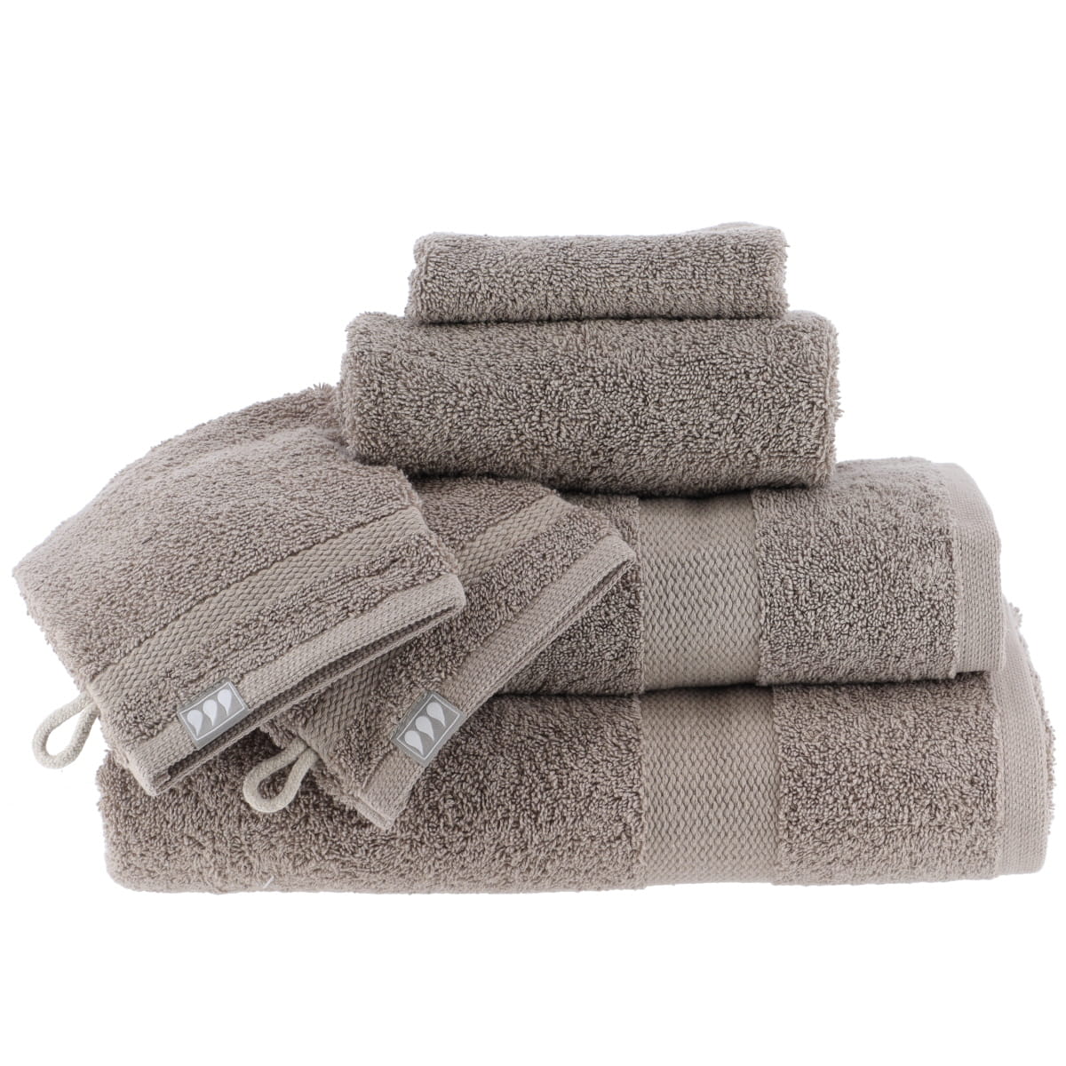 Set de 2 Mănuși 100% Bumbac 15x21 cm - Taupe - ramosdecor