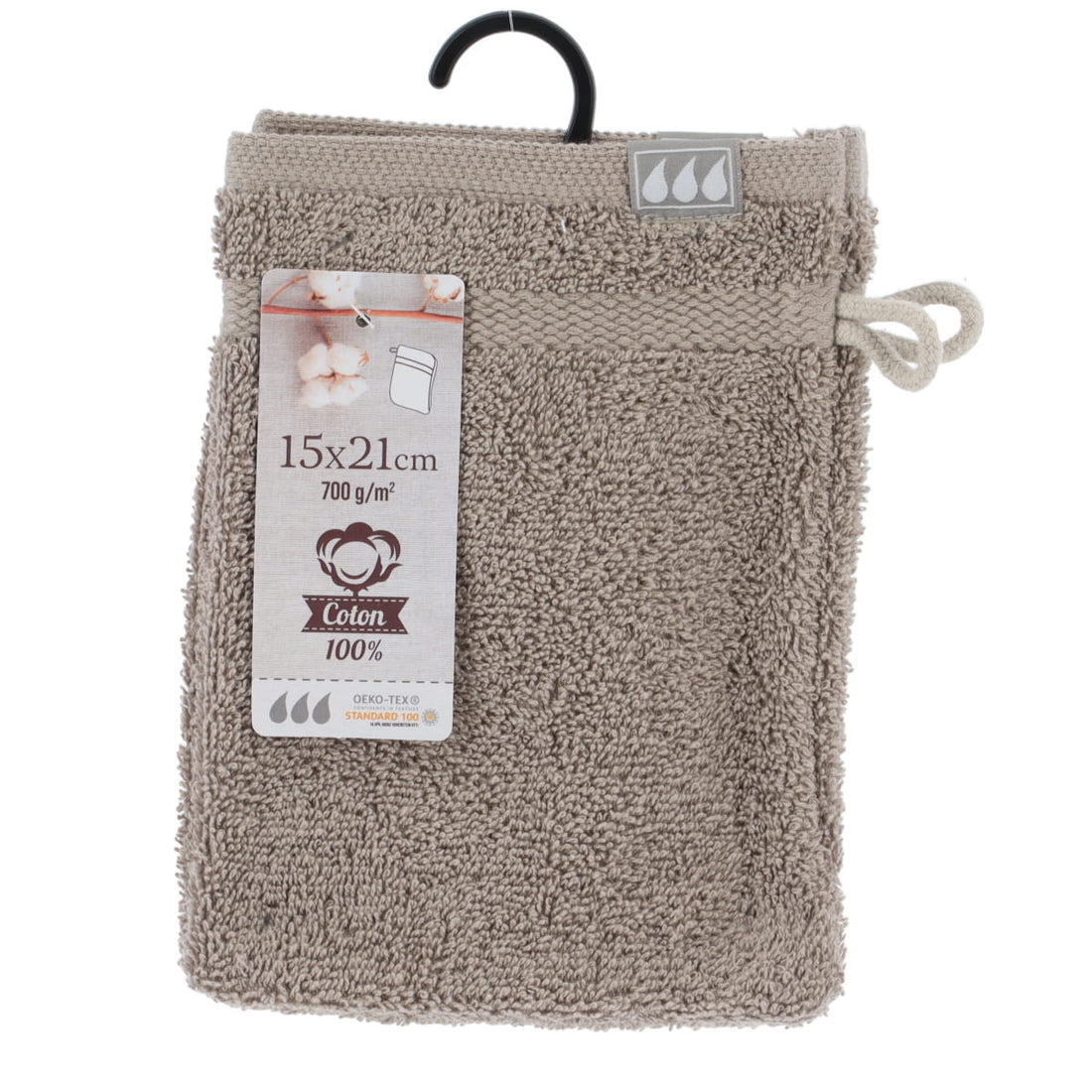 Set de 2 Mănuși 100% Bumbac 15x21 cm - Taupe - ramosdecor