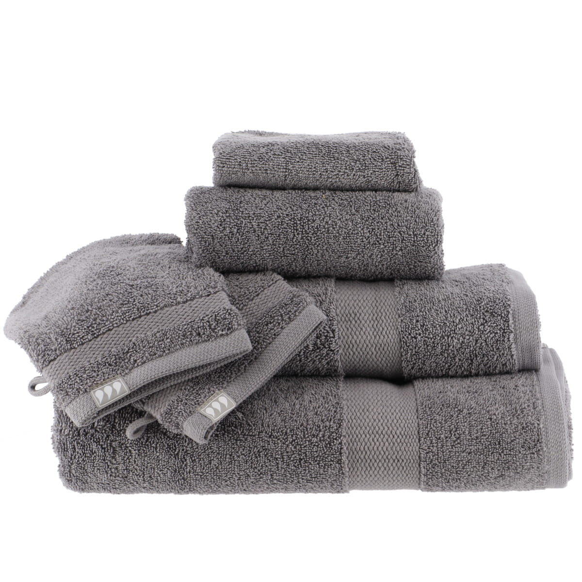 Set de 2 Mănuși 100% Bumbac 15x21 cm - Gri - ramosdecor