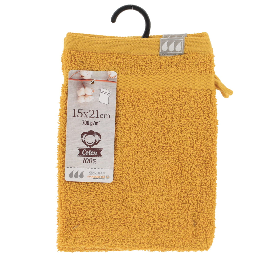 Set de 2 Mănuși 100% Bumbac 15x21 cm - Mustard - ramosdecor