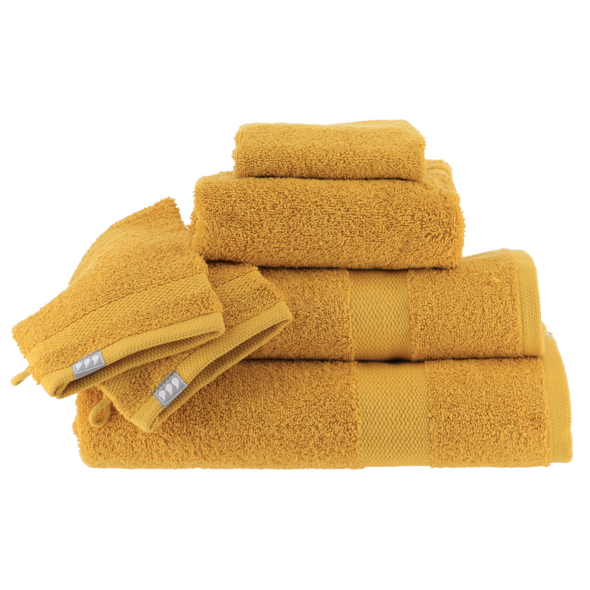 Set de 2 Mănuși 100% Bumbac 15x21 cm - Mustard - ramosdecor