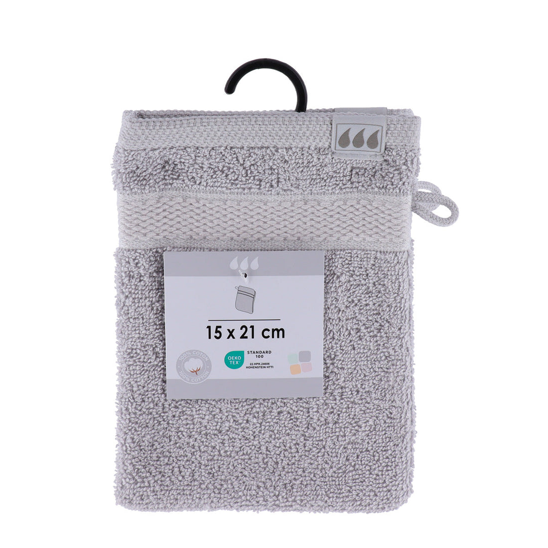 Set de 2 Mănuși 100% Bumbac 15x21 cm - Gri Clar - ramosdecor
