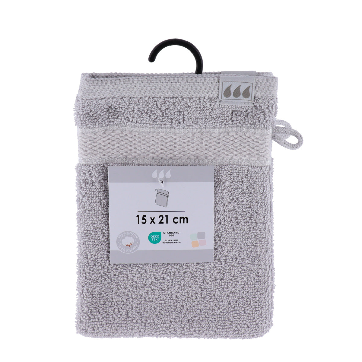 Set de 2 Mănuși 100% Bumbac 15x21 cm - Gri Clar - ramosdecor