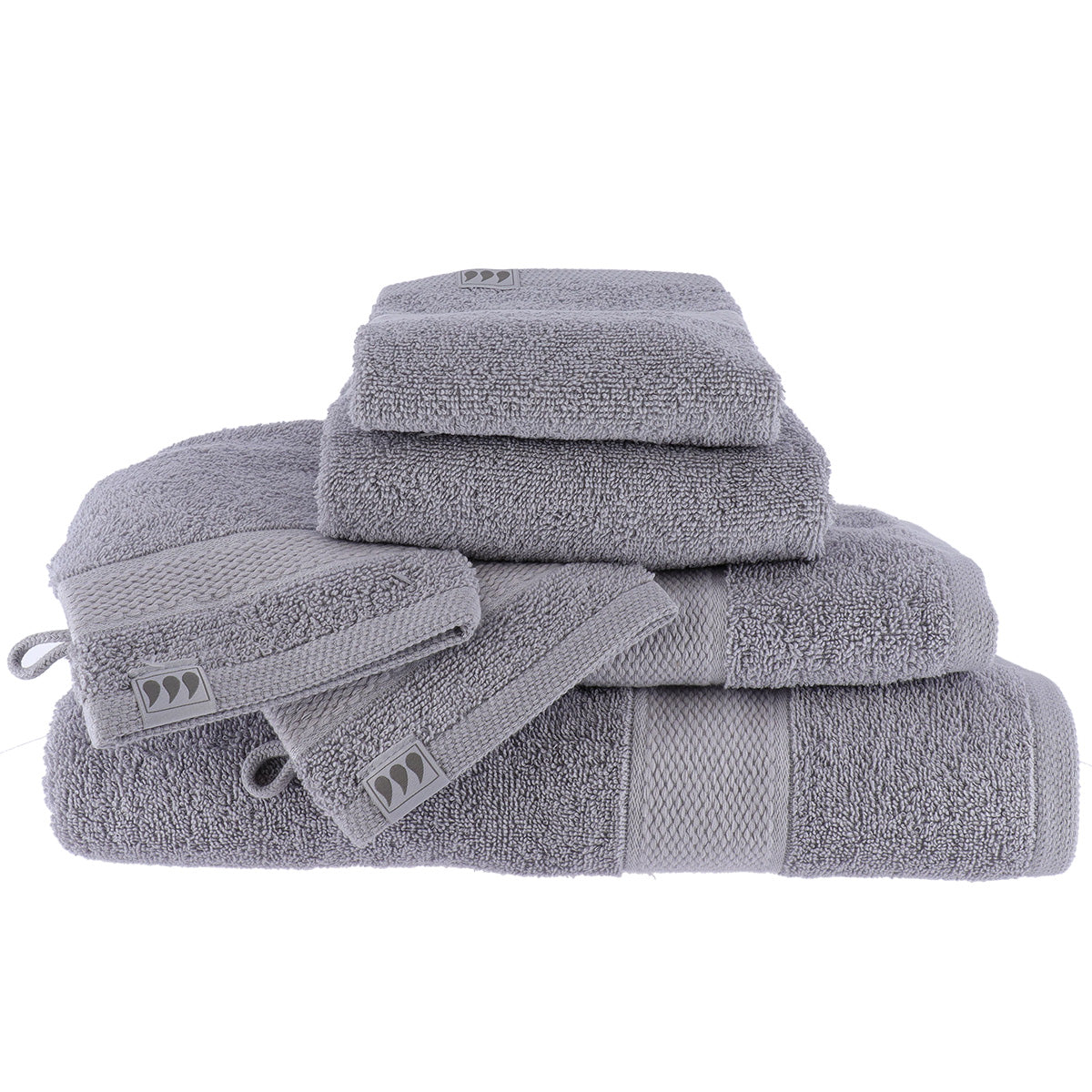 Set de 2 Mănuși 100% Bumbac 15x21 cm - Gri Clar - ramosdecor