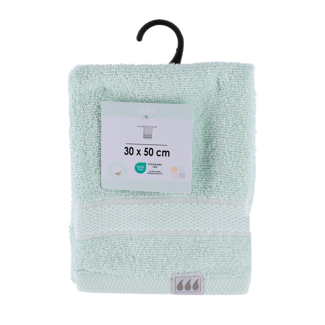 Prosop de Oaspete 30x50 cm, 100% Bumbac - Verde Pastel - ramosdecor