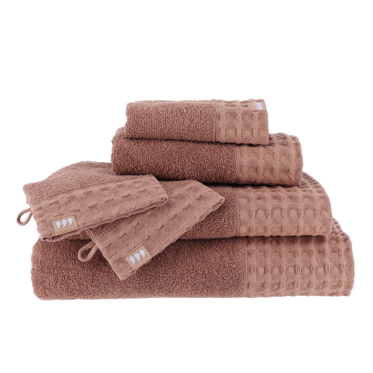 Prosop de Oaspete 30x50 cm, 100% Bumbac - Caramel - ramosdecor