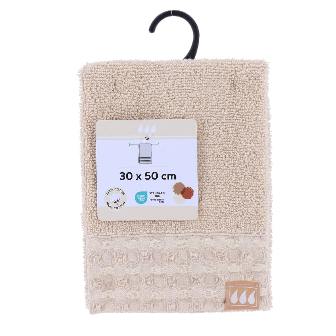 Prosop de Oaspete 30x50 cm, 100% Bumbac - Bej - ramosdecor