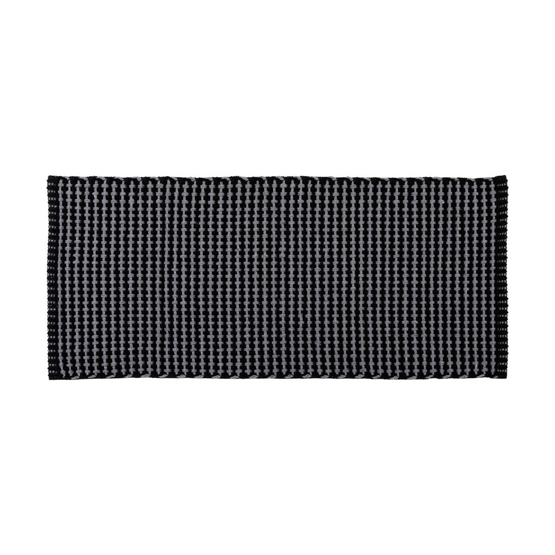 Covoraș Împletit 50x120 CM - Gri/Negru - ramosdecor