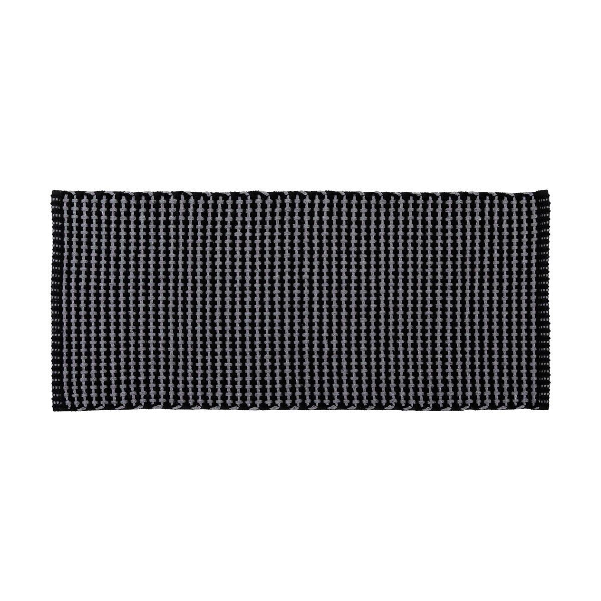 Covoraș Împletit 50x120 CM - Gri/Negru - ramosdecor