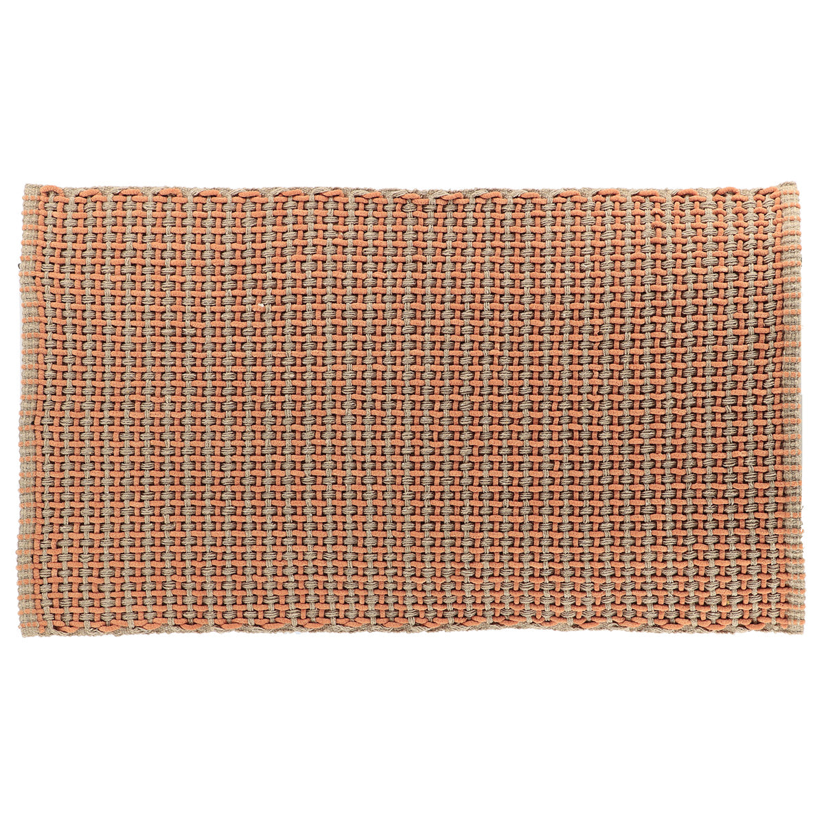 Covoraș Împletit 50x90 CM - Alb/Maro - ramosdecor