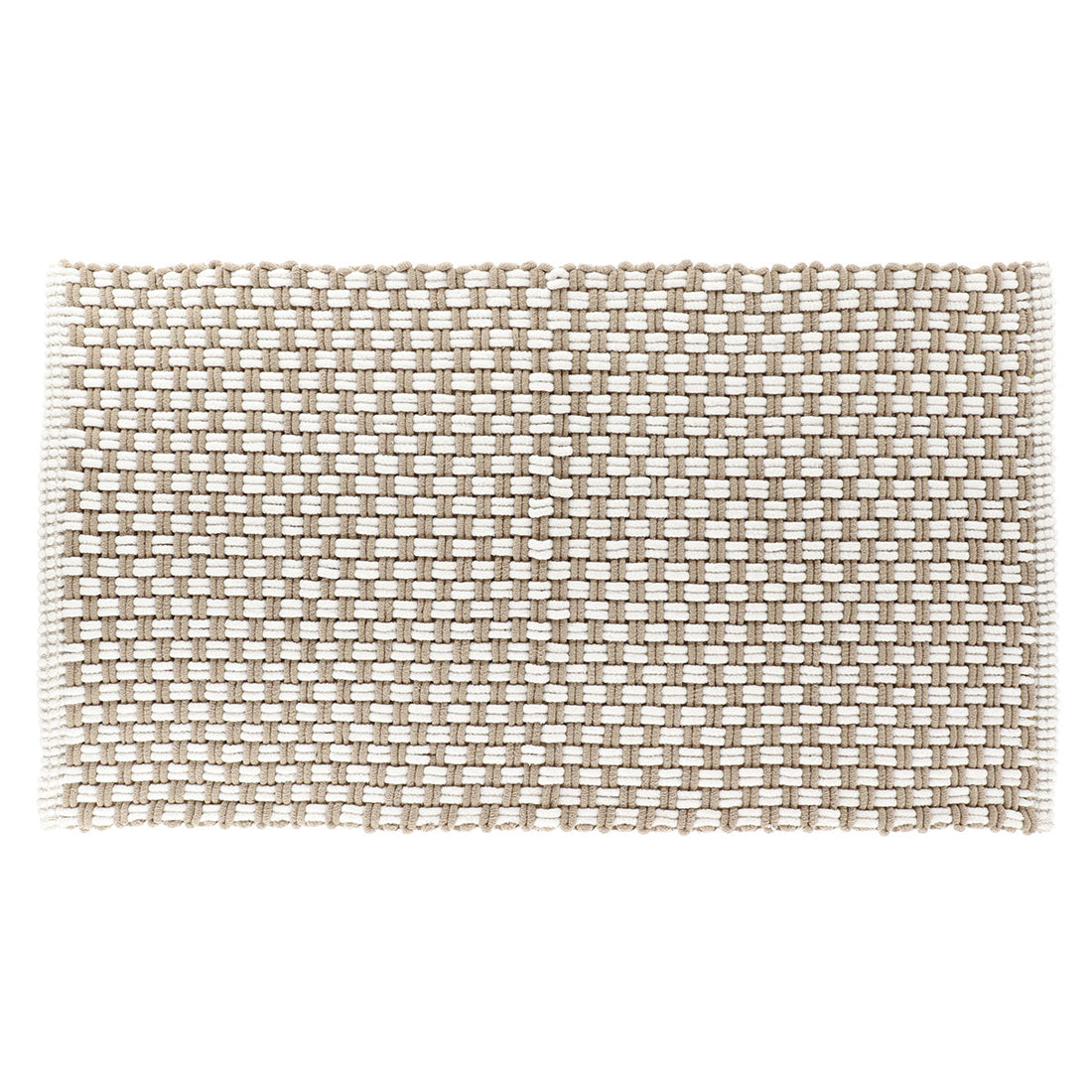 Covoraș Cuzco Microfibră/Bumbac 45x90 CM - Taupe/Natural - ramosdecor
