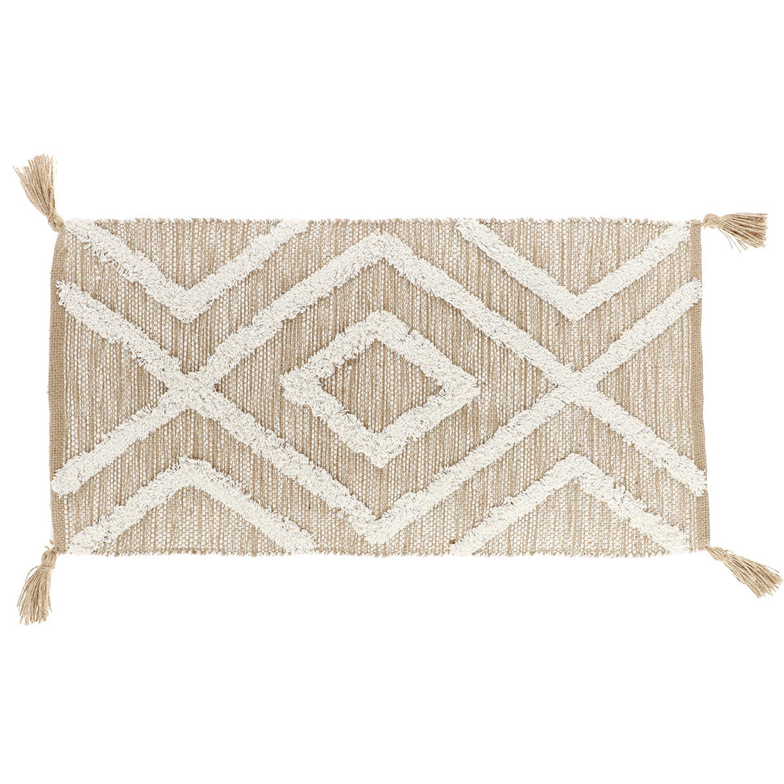 Covoraș Fez 45x90 CM - Natural/Alb - ramosdecor