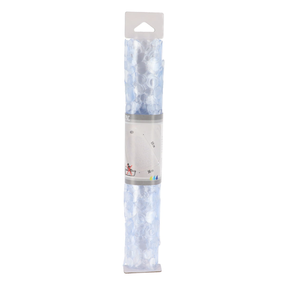 Covoraș de Baie din PVC 69x36 cm cu Bule - Transparent - ramosdecor