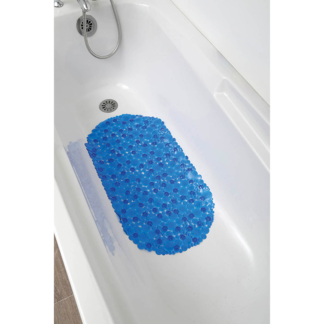 Covoraș de Baie din PVC 69x36 cm cu Bule - Albastru - ramosdecor