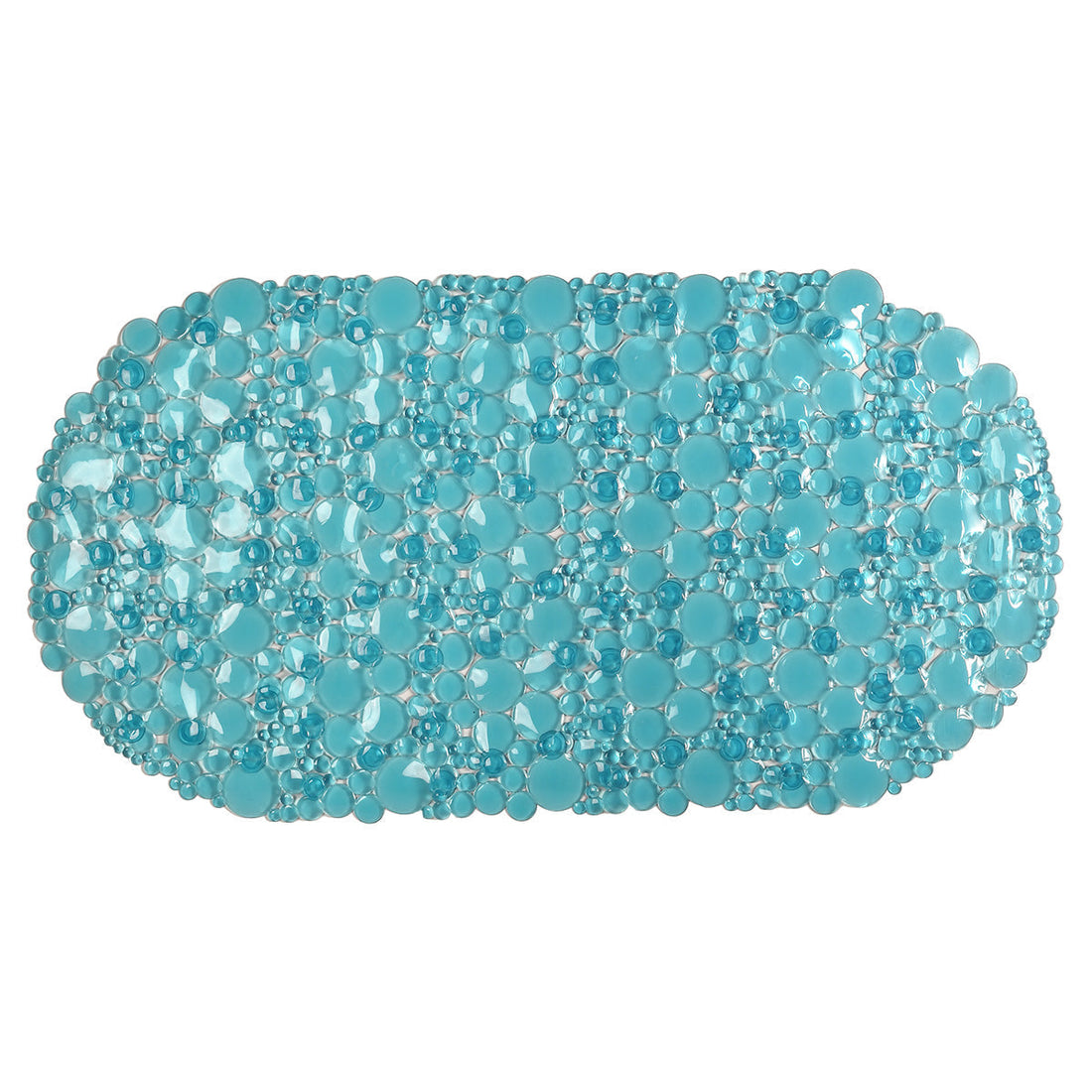 Covoraș de Baie din PVC 69x36 cm cu Bule - Verde Albastru - ramosdecor
