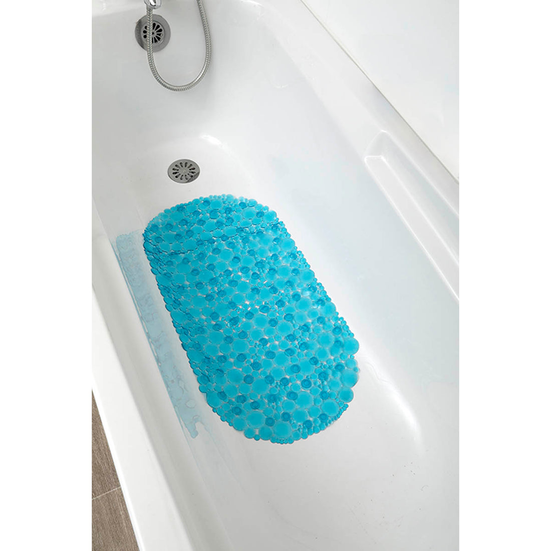 Covoraș de Baie din PVC 69x36 cm cu Bule - Verde Albastru - ramosdecor