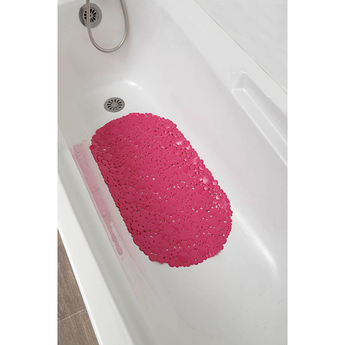 Covoraș de Baie din PVC 69x36 cm cu Bule - Fuchsia - ramosdecor