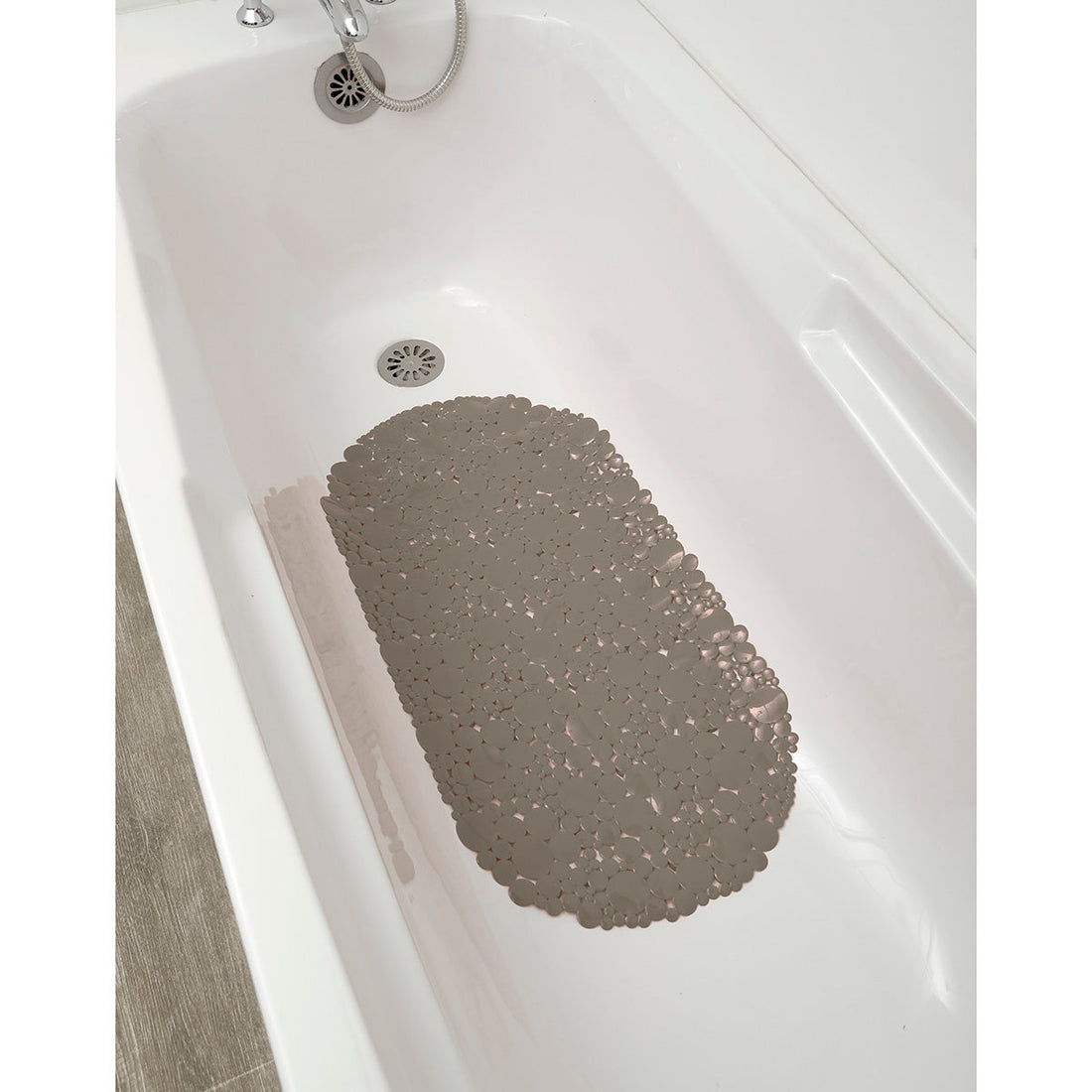 Covoraș de Baie din PVC 69x36 cm cu Bule - Taupe - ramosdecor