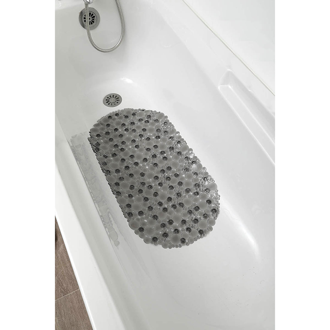Covoraș de Baie din PVC 69x36 cm cu Bule - Gri - ramosdecor