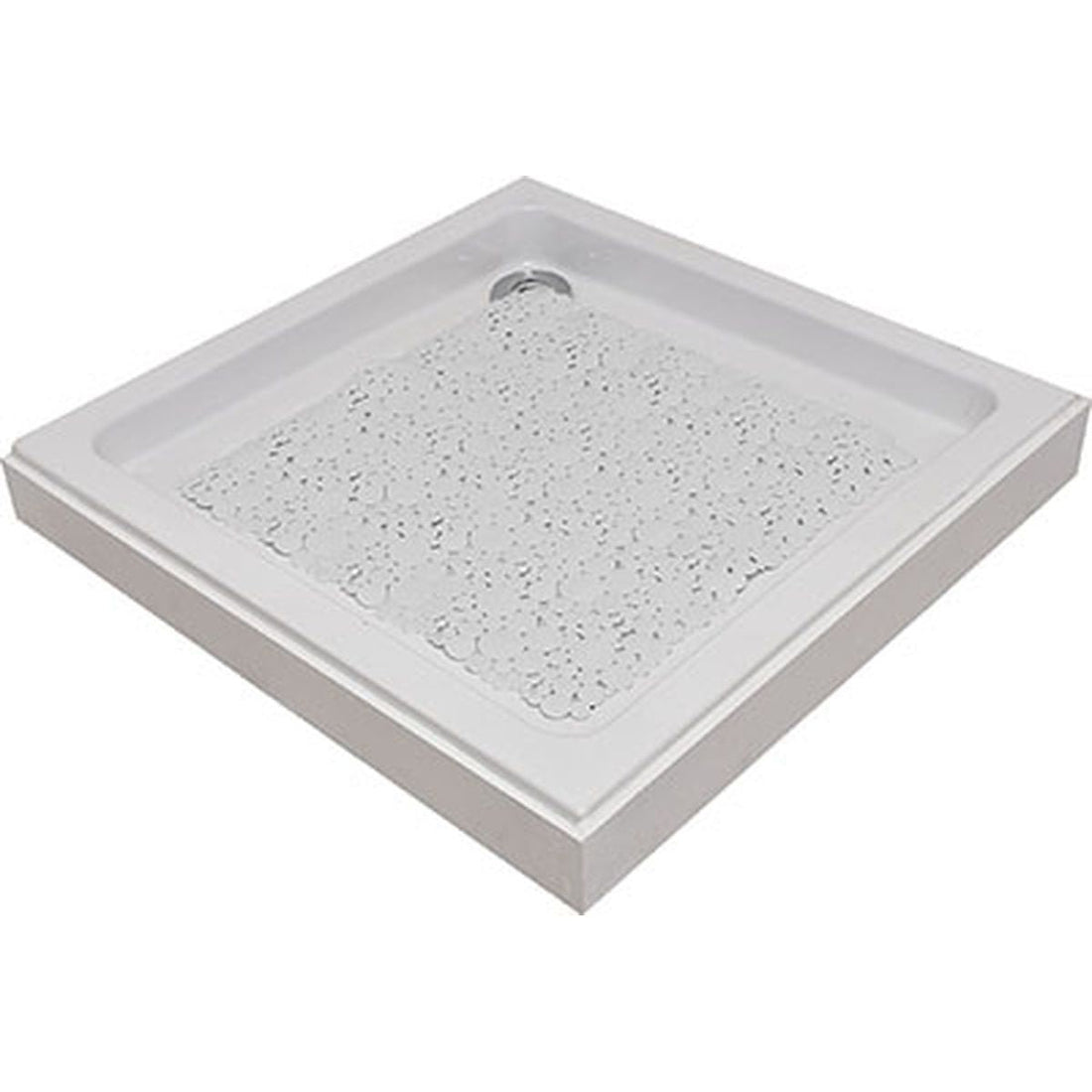Covoraș de Baie din PVC 50x50 cm cu Bule - Alb - ramosdecor