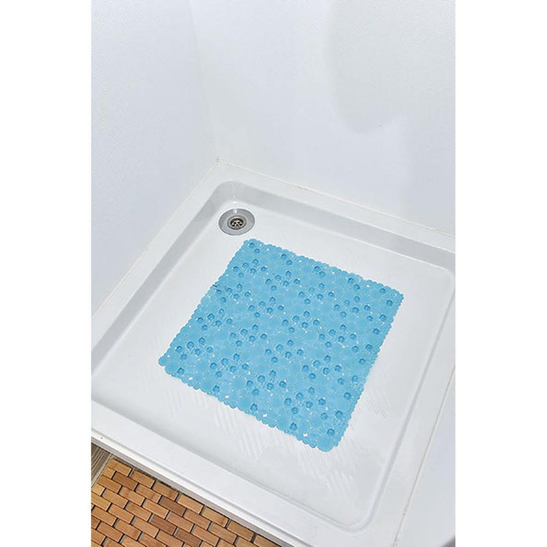 Covoraș de Baie din PVC 50x50 cm cu Bule - Verde Albastru - ramosdecor