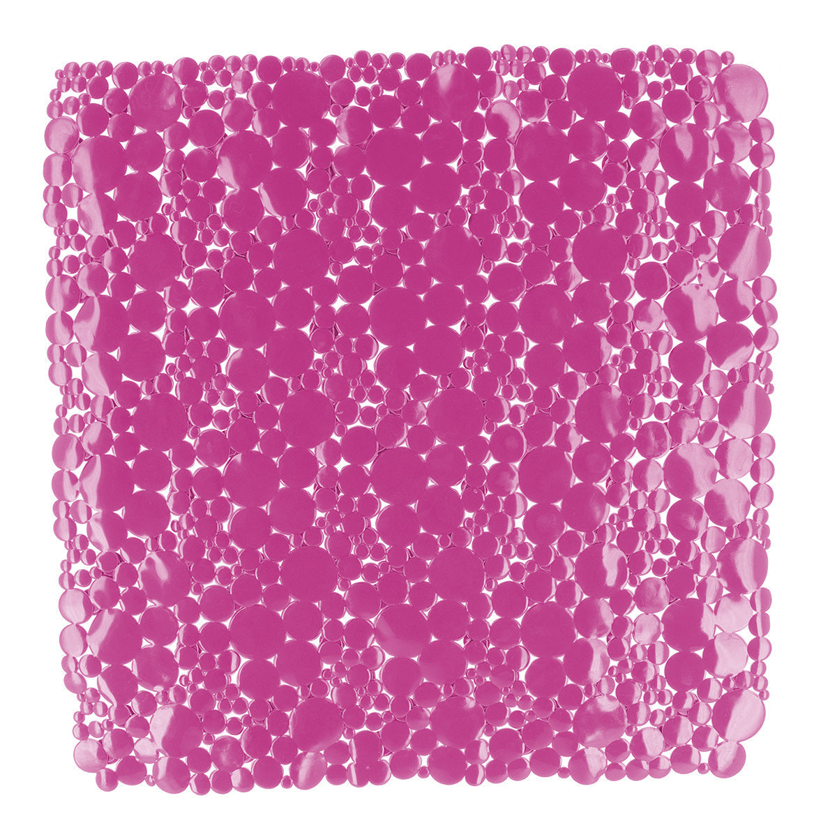 Covoraș de Baie din PVC 50x50 cm cu Bule - Fuchsia - ramosdecor