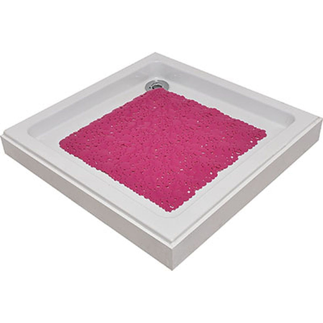Covoraș de Baie din PVC 50x50 cm cu Bule - Fuchsia - ramosdecor