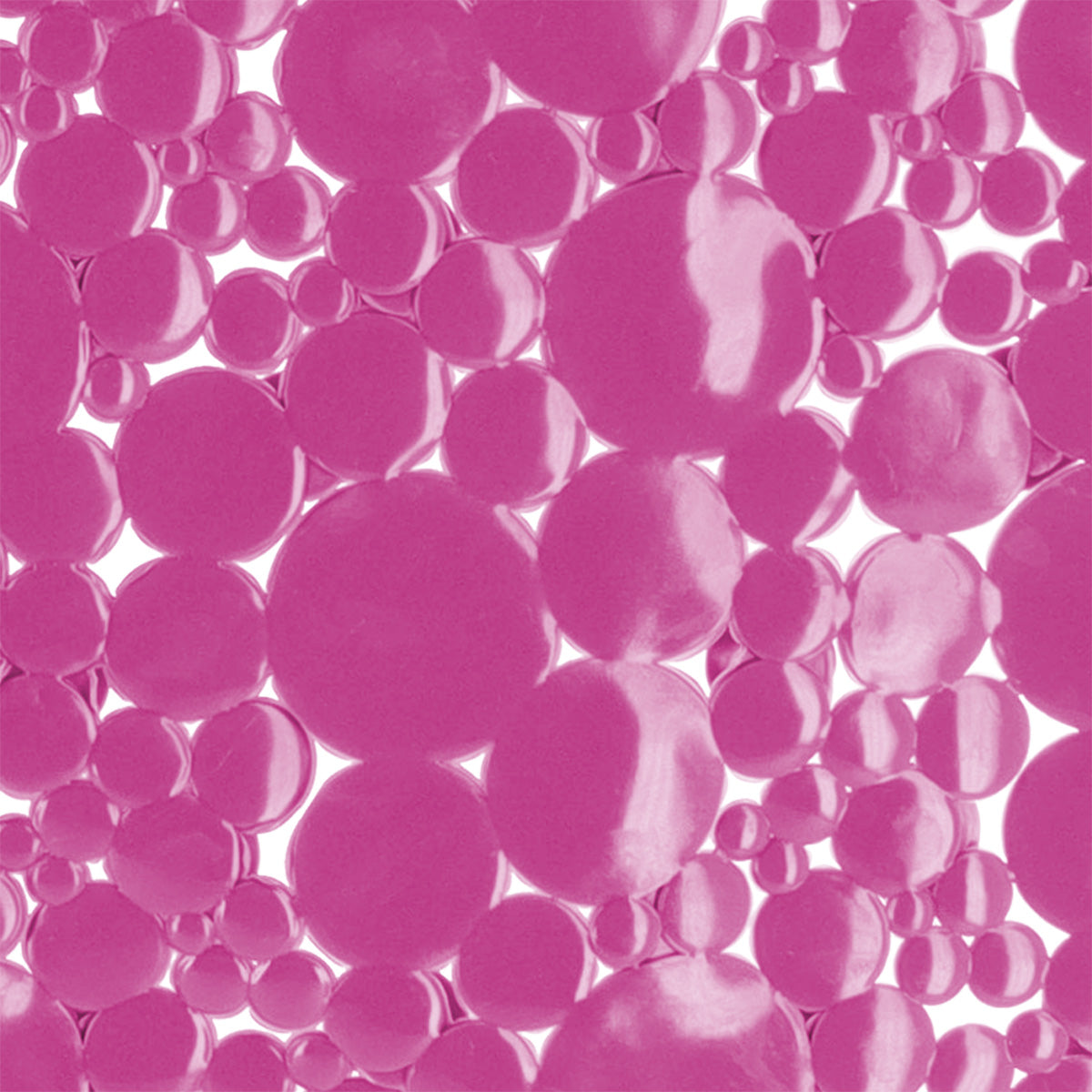 Covoraș de Baie din PVC 50x50 cm cu Bule - Fuchsia - ramosdecor