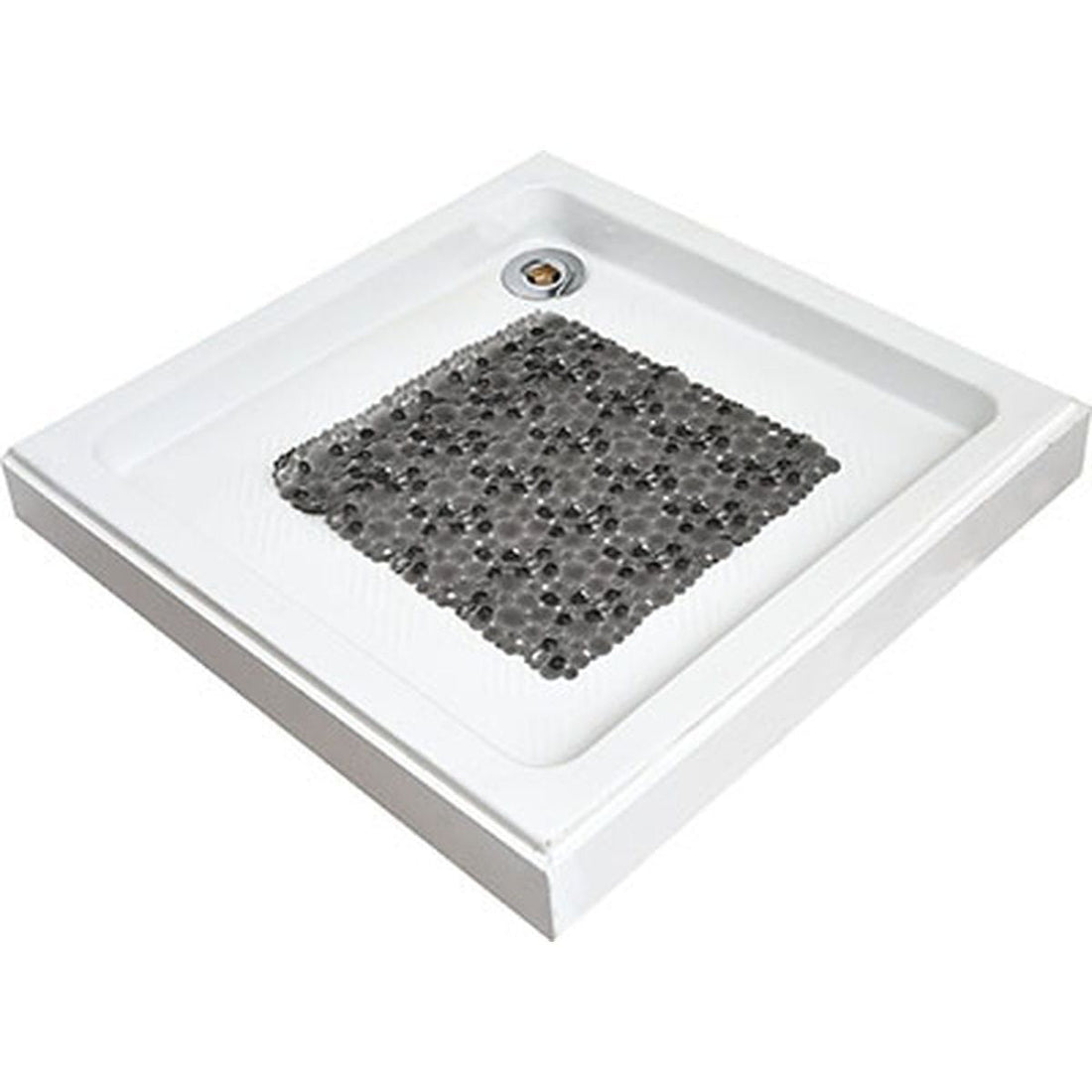 Covoraș de Baie din PVC 50x50 cm cu Bule - Gri - ramosdecor