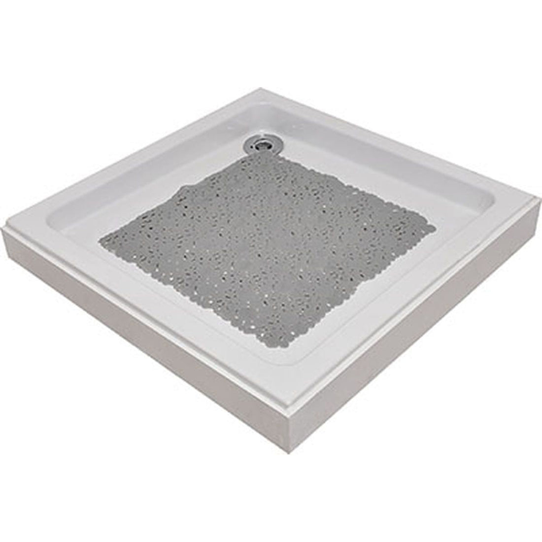 Covoraș de Baie din PVC 50x50 cm cu Bule - Gri Perlat - ramosdecor