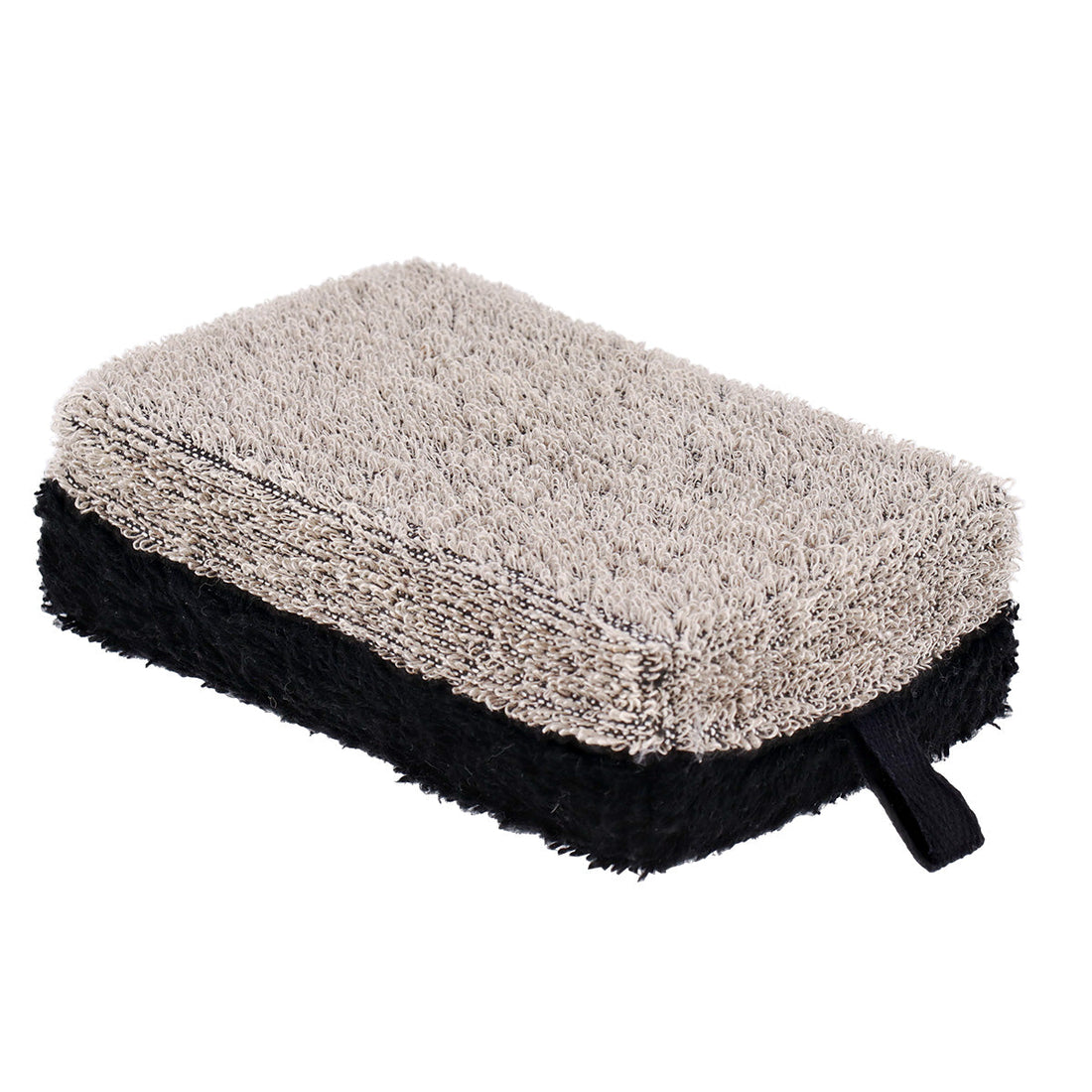 Sponj de Baie Poliesters/Ramie - Negru/Taupe - ramosdecor