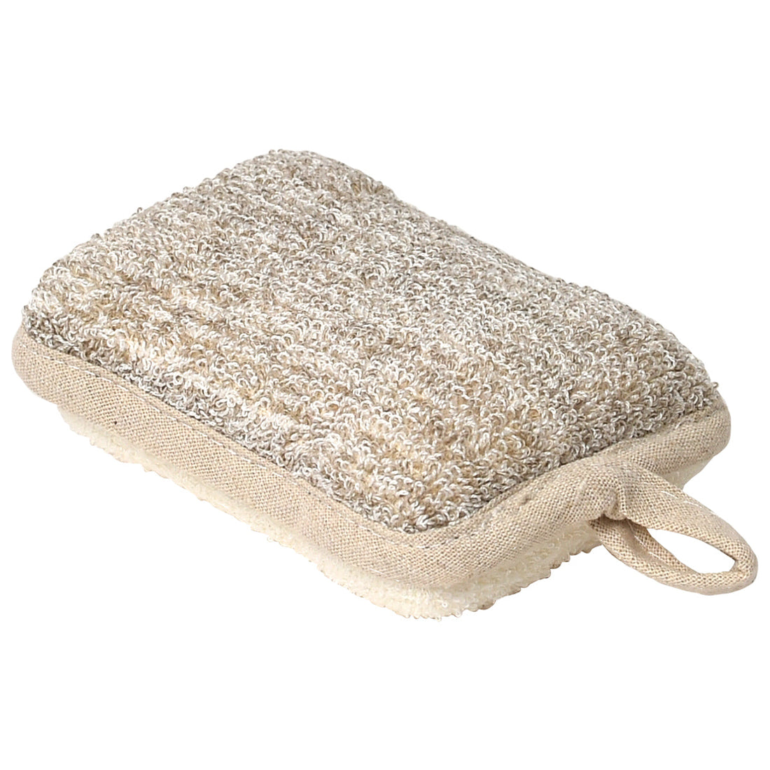 Sponj de Baie Bambus/Bumbac Mărime Mică - Crem/Taupe - ramosdecor