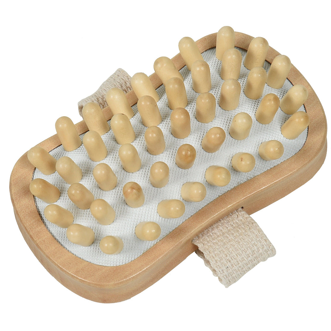 Perie de Masaj pentru Corp din Lemn Formă Rectangulară - Naturală - ramosdecor